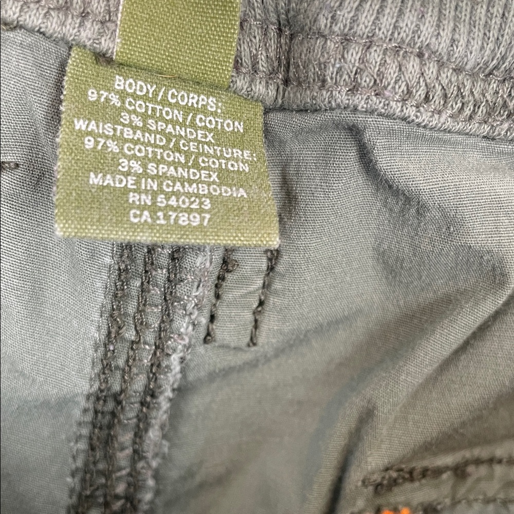 Old Navy Vtg Drawstring Coin Pocket Hiking Women's 2XL Green Cargo Jogger Pants - Picture 11 of 12